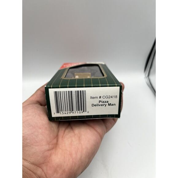 1996 Coca-Cola Town Square Collection Village Figure Pizza Delivery Man CG2418 - Picture 4 of 4